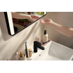 Hansgrohe Xarita Lite Q Miroir - 50x70cm - éclairage led - Vertical - interrupteur mural - Noir mat SW1165013