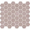 The Mosaic Factory Valencia mozaïektegel - 27.6x32.9cm - wand en vloertegel - Zeshoek/Hexagon - Gerecycled glas Matt Pink Mat SW374592