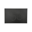 QeramiQ Dely Toiletset - inbouwreservoir Qeramiq Flush - 35mm zitting - metaal mat zwarte bedieningsplaat - ronde knoppen - glans wit SW1579184