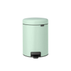 Brabantia NewIcon Poubelle à pédale - 5 litres - seau intérieur en plastique - jade green SW1026507