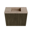 Mondiaz JOYA-DLUX 50cm toiletmeubel - kleur Shadow - Wastafel FAYE positie Midden Zonder kraangat kleur Saba. SW1425093