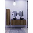 Arcqua Ridge Meuble sous lavabo - 70x45.5x45cm - 1 tiroir - push to open - mdf plaqué - chêne café SW909456