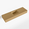 Mondiaz LEX Fontein - 100x30x12cm - wasbak midden - zonder kraangaten - solid surface - Oro SW1026090