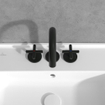 Villeroy & Boch Loop & Friends ensemble de robinet à 3 trous - noir mat SW974349