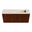 Mondiaz JOYA-DLUX 90cm toiletmeubel - kleur Ruby - Wastafel FAYE positie Rechts Zonder kraangat kleur Nata. SW1425444