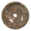 Plieger Round waskom - 38x38x13.6cm - marmer bruin SW536473