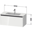 Duravit Ketho 2 meuble sous-lavabo avec 1 tiroir 101x48x44cm avec poignée graphite anthracite mat SW771785