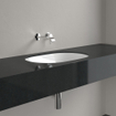 Villeroy & Boch Architectura Lavabo encastré par le dessous - 570 x 375 x 175 mm - Blanc Alpin CeramicPlus - sans trop-plein SW762322