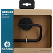 Haceka Kosmos Porte-rouleau de toilette - sans couvercle - noir mat SW653971
