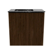 Mondiaz JOYA-DLUX Meuble de salle de bains 40cm - couleur Walnut - Vasque FAYE position Gauche 1 trou de robinet couleur Lava SW1422431