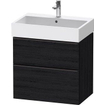 Duravit D-neo Meuble sous vasque 68.4x44.2x62.5cm 1 tiroir Chêne (noir) mat SW640998