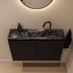 MONDIAZ TURE-DLUX Meuble toilette - 80cm - Urban - EDEN - vasque Lava - position centrale - 1 trou de robinet SW1103640