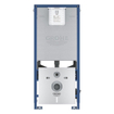 GROHE Sensia Arena Ensemble WC douche - réservoir encastré avec raccordement secteur et WC douche intégrés - fond profond - sans rebord de rinçage - avec abattant - blanc brillant SW1017086