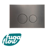 FugaFlow Eccelente Press Bedieningsplaat - bedieningspaneel voor Geberit UP320 inbouwreservoir - dualflush - ronde knoppen - metaal gunmetal SW1123668