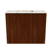 Mondiaz JOYA-DLUX Meuble de toilette 50cm - couleur Ruby - Vasque FAYE position Gauche Sans trou de robinet couleur Nata SW1425442