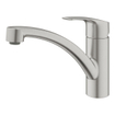 GROHE Eurosmart Mitigeur de cuisine - bec pivotant - SuperSteel brossé SW536454