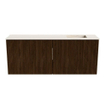Mondiaz JOYA-DLUX Meuble de toilette 100cm - couleur Walnut - Vasque FAYE position Droite Sans trou de robinet couleur Meli. SW1424428