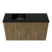Mondiaz JOYA 70cm toiletmeubel - kleur Dusk - Wastafel FAYE positie Links Zonder kraangat kleur Urban. SW1421631