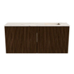 Mondiaz JOYA-DLUX 90cm toiletmeubel - kleur Walnut - Wastafel FAYE positie Rechts Zonder kraangat kleur Nata. SW1424511