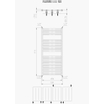 Plieger Palermo designradiator horizontaal 111.1x50cm 519W wit 7252401
