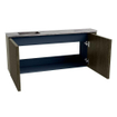 Mondiaz JOYA-DLUX 101.6cm toiletmeubel - ronding rechts kleur Shadow - Wastafel FAYE positie Links Zonder kraangat kleur Sombra. SW1425229