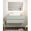 Mondiaz VICA ensemble de meuble de salle de bain - 120cm - meuble sous-vasque gris - 2 tiroirs - lavabo moon gauche - sans trou de robinet version XL 60cm de haut SW1090849