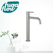 FugaFlow Eccelente Sobrado Badkamer Slim Wastafelkraan - 32.6cm - verhoogd - opbouw - RVS geborsteld PVD SW1123329