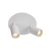 QAZQA Ducha - 2 lamp - inclusief dimbare led lampen - IP65 - Rond - Wit SW1477253