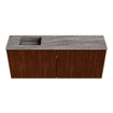Mondiaz JOYA-DLUX 100cm toiletmeubel - kleur Ruby - Wastafel FAYE positie Links 1 kraangat kleur Oza. SW1425524