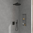 Villeroy & Boch Universal Showers douche principale - 35cm - Rond - noir mat SW974351