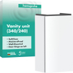 Hansgrohe Xilesa E Meuble lavabo pour lave-mains - 34x24cm - charnière gauche - blanc mat SW1406582
