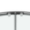 Saniclass Casus Cabine de douche 90x90x200cm Quart de rond verre clair profilé Chrome SW773911