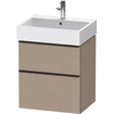 Duravit D-neo Meuble sous vasque 58.4x44.2x62.5cm 2 tiroirs Lin mat SW641147