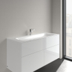 Villeroy & Boch Finion Lavabo à poser sur meuble - 1200 x 500 x 160 mm - Blanc Alpin CeramicPlus - avec trop-plein dissimulé - non poli SW106538