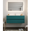 Mondiaz VICA ensemble de meuble de salle de bain - 120cm - meuble sous-vasque smag - 2 tiroirs - lavabo cloud milieu - 1 trou de robinet - version XL 60cm haut SW1090073