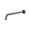 Fortifura Nebbio Ensemble de douche pluie - robinet encastré - élément encastré - coude mural de raccordement - flexible de douche lisse - douchette ronde - bras mural 35cm - douche de tête 30cm - PVD gunmetal brossé SW1237506