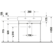 Duravit Vero lavabo 80x47 cavec avec 1 trou de robinet blanc 0290112