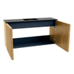 Mondiaz JOYA 80cm meuble de toilette - couleur Chêne - Vasque FAYE position Milieu 1 trou de robinet couleur Urban SW1421177