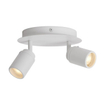 QAZQA Ducha - 2 lampes - lampes led dimmables incluses - IP65 - Rond - Blanc SW1477253