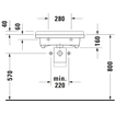 Duravit Starck 3 lavabo 60x54,5cm sans/troût de robinet blanc SW117177