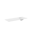 Crosswater Infinity Wastafel inbouw - 120cm - wasbak rechts - polar white SW876259