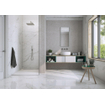 Cifre Ceramica Statuario carrelage mural et de sol - 60x60cm - 9mm - Carré - rectifié - Aspect marbre - Blanc/noir brillant SW359779