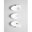 Clou First vasque de fontaine 38,8x24,6cm trou de robinet à droite Aluite Blanc mat SW9276