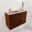 Mondiaz JOYA-DLUX Meuble de toilette 60cm - couleur Ruby - Vasque FAYE position Gauche 1 trou de robinet couleur Saba SW1425577