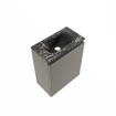MONDIAZ TURE-DLUX Meuble WC 40 cm Smoke. EDEN lavabo Lava position milieu. Sans trou de robinet. SW1104038