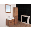 BRAUER Natural Wood Set de meubles 80cm modèle suspendu Grey Oak avec lavabo blanc 1 trou pour robinetterie sans miroir SW9151