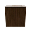 Mondiaz JOYA-DLUX 40cm toiletmeubel - kleur Walnut - Wastafel FAYE positie Rechts 1 kraangat kleur Saba. SW1424611