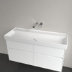 Villeroy & Boch Collaro Plan vasque 120x47cm sans trou de robinet sans trop-plein Stone white SW358353