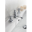 Crosswater Belgravia mitigeur de lavabo - 3 trous - chaud/froid - poignées croisillon - chrome SW24292