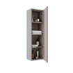 FugaFlow Eccelente Arredo Armoire colonne - 120x34.5x27.5cm - 1 porte - MDF - Greige mat (gris) SW1123247